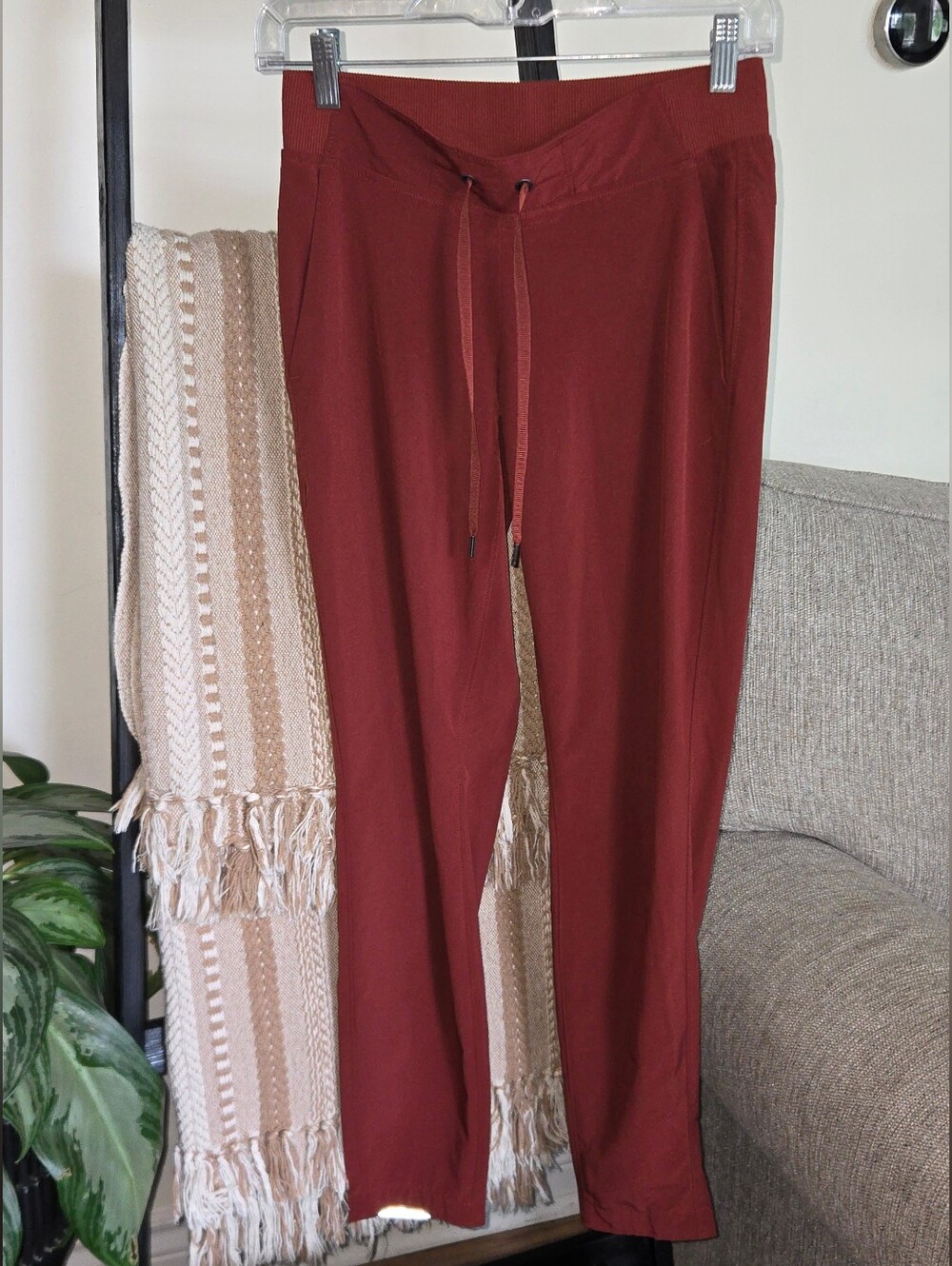 Athleta Rust Terracotta Trekking Pants Adjustable Waist | Size 0